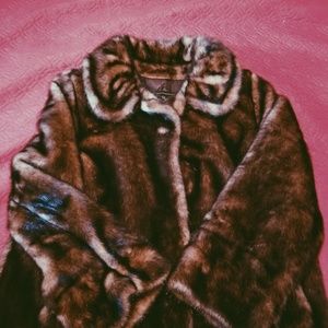 Jerry Lewis faux luxury fur coat